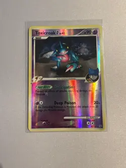 Toxicroak G 40/127 Rare Platinum Pokemon Reverse Holo Near Mint - Image 1