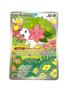Shaymin 185/182 Illustration Rare Destined Rivals Pokemon Holo NM B2 - Image 1