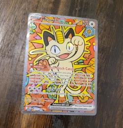 Meowth ex 121/088 Ultra Rare Holo Full Art Paldean Fates English Pokemon TCG - Image 1