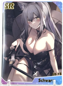 Genki Parade: Schwarz SR-15 Goddess Story Waifu CCG Trading Card - Image 1