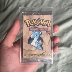 Wizards of the Coast Pokemon TCG Fossil Booster Pack Lapras Art English - Image 1