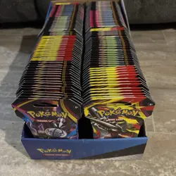 Pokemon TCG ME05 PITCH BLACK SLEEVED BOOSTER CASE 144 ct Factory Sealed IN HAND - Image 2