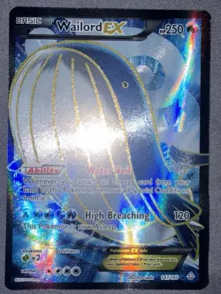 Pokemon Wailord EX 147/160 Full Art Ultra Rare Holo XY Primal Clash - Image 1