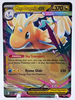 Mega Dragonite ex 152/217 Pokemon TCG Ascended Heroes Double Rare Holo NM - Image 1