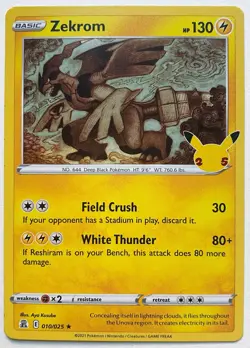 Zekrom 010/025 Celebrations Holo Pokemon - Image 1
