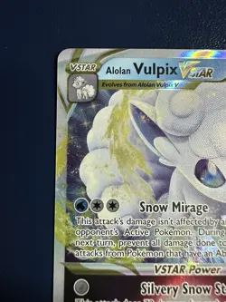 Alolan Vulpix VSTAR 034/195 Holo - Pokemon Silver Tempest NM - Image 2