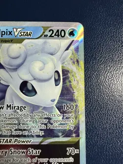 Alolan Vulpix VSTAR 034/195 Holo - Pokemon Silver Tempest NM - Image 3