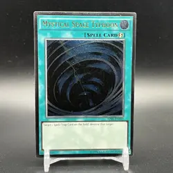 Yugioh Mystical Space Typhoon AP08-EN002 Ultimate Rare Unlimited Edition (VLP) - Image 1