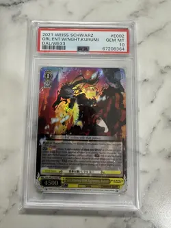 2021 Weiss Schwarz Girl Entwined With Nightmares, Kurumi DAL/WE33 RR PSA 10 - Image 1