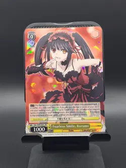 Weiss Schwarz Date A Live Vol.2- Fearless Smile, Kurumi (RR) Near Mint English - Image 1