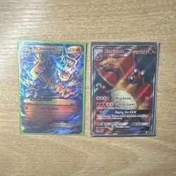 Charizard 2-Card Lot: M Charizard-EX 12/83 & Charizard-GX SM60 Holo - Image 1