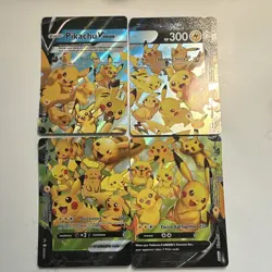 Pokemon TCG Pikachu V-UNION Promo Holo 4-Card Set 300 HP EN 2021 - Image 1