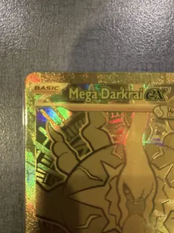 Mega Darkrai EX 120/084 Pitch Black Mega Hyper Rare Gold Card - Image 2