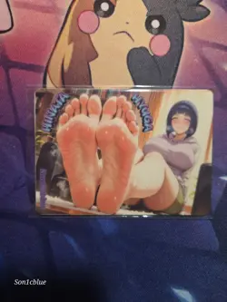Hinata Hyuga Naruto Custom Glow Waifu Card Feet Fan Art 7 - Image 1