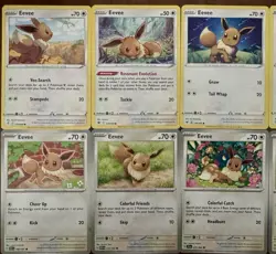 Pokemon All Eevee Lot of 12 Unique Cards Pokemon TCG Eevees (COLLECTION) - Image 2