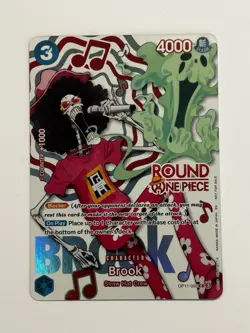 One Piece x Round 1 Brook Promo Card OP11-056 (English) - Image 1