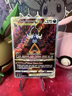 Hisuian Samurott VSTAR Crown Zenith Galarian Gallery Holo Card GG52/GG70 NM - Image 1
