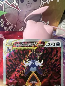 Hisuian Samurott VSTAR Crown Zenith Galarian Gallery Holo Card GG52/GG70 NM - Image 2
