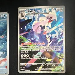 Pokemon TCG Pitch Black Illustration Rare Holo 4-Card Lot Goldeen Slowbro + More - Image 3