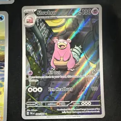 Pokemon TCG Pitch Black Illustration Rare Holo 4-Card Lot Goldeen Slowbro + More - Image 5