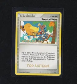 Tropical Wind Trainer Card Worlds 2008 Top 16 Promo English Version - Image 1