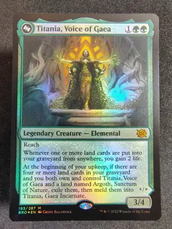 Titania Voice of Gaea M the Brothers' War 193 Foil Card - Image 1