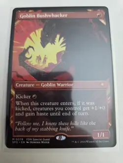 mtg, Goblin Bushwhacker (Showcase) Special Guests Regular NM - Image 1