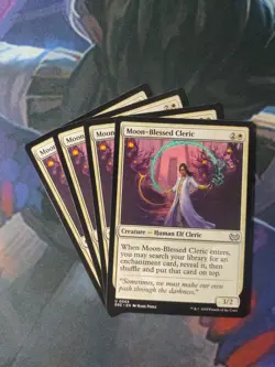 Moon-Blessed Cleric x 4 | 7% Off 2+ | Duskmourn | NM MTG - Image 1