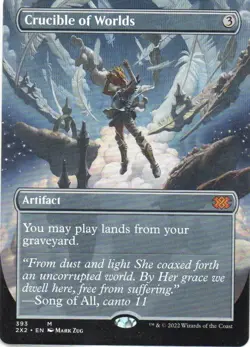 MTG: Double Masters 2022: Borderless Crucible of Worlds: LP Condition - Image 1