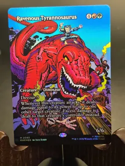 Ravenous Tyrannosaurus (Borderless) Marvel Universe Eternal-Legal MTG Foil NM - Image 1