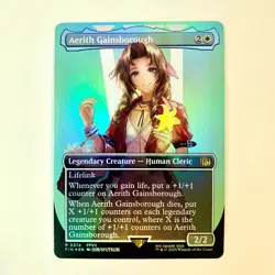 Aerith Gainsborough R-0374 [Foil][Borderless] FIN [NM] - Image 1