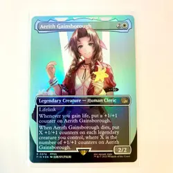 Aerith Gainsborough R-0374 [Foil][Borderless] FIN [NM] - Image 3