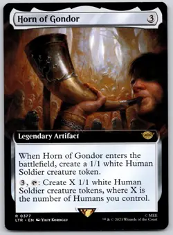 Horn of Gondor (Extended Art) 377 Universes Beyond: LOTR MTG LP - Image 1