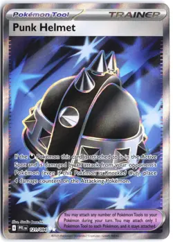 Punk Helmet 121/094 Ultra Rare Phantasmal Flames Pokemon NM - Image 1