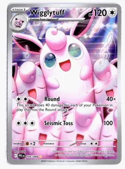 Wigglytuff 105/094 Illustration Rare Phantasmal Flames Pokemon Holo NM - Image 1