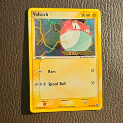 Pokemon TCG Voltorb Emerald 71/106 Reverse Holo English 50 HP Basic Common - Image 1