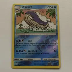 Pokemon TCG Wailord 30/145 SM Guardians Rising Reverse Holo Rare English 2017 - Image 1