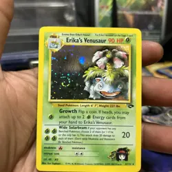 Pokemon Card Erika's Venusaur 4/132 Rare Holo Gym Challenge WOTC - Image 1