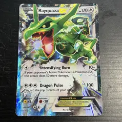 Pokemon Rayquaza EX Holo Ultra Rare 75/108 Roaring Skies HP - Image 1