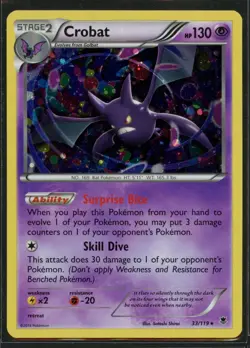 Crobat (Cosmos Holo) 033/119 Promo Miscellaneous Cards & Products Pokemon NM - Image 1