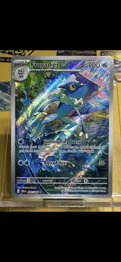 Frogadier 089/086 Crimson Invasion Secret Rare Full Art Holo EN 100 HP - Image 1