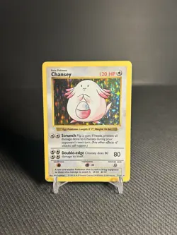 Pokemon TCG Chansey 3/102 Base Set (Shadowless) Holo - Image 1