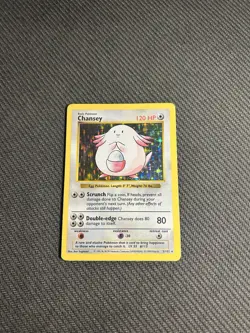 Pokemon TCG Chansey 3/102 Base Set (Shadowless) Holo - Image 3