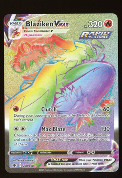 2021 Pokemon TCG Blaziken VMax Secret Rare Holo 200/198 - Image 1