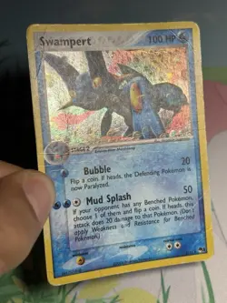 Swampert 5/17 Rare POP Series 1 Pokemon Holo Ex Era 2004 Card DMG - Image 4
