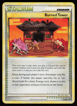 Burned Tower 71/90 Uncommon HGSS Undaunted Pokemon LP - Image 1