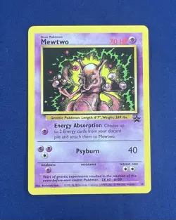 Pokemon TCG Mewtwo WotC Black Star Promo 14/53 - Image 1