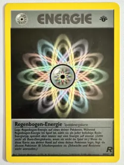 2000 Pokemon Team Rocket 80/82 - Rainbow Energy (German) Non-Holo Variant RARE - Image 1