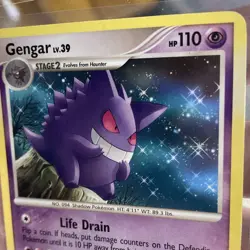 Nintendo Pokemon TCG Gengar 27/130 Diamond & Pearl Holo Rare English 2007 - Image 4