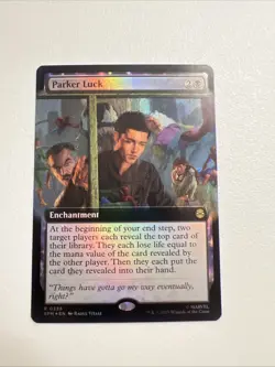 Parker Luck *** Extended Art FOIL *** - MTG SPM Marvel's Spider Man - NM/MINT - Image 1